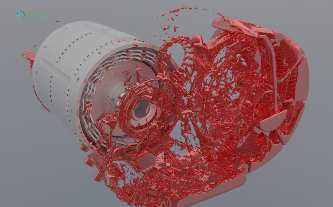 Rendered image of Bearing 1 at 5 seconds