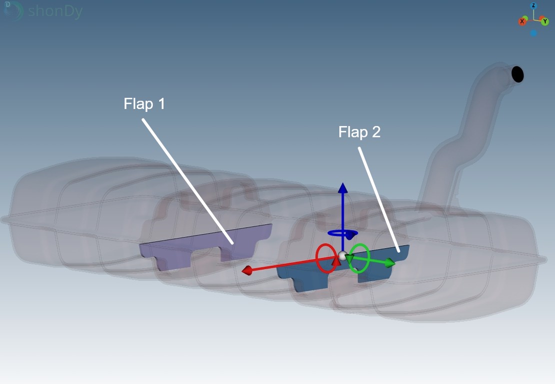 Tank with baffles