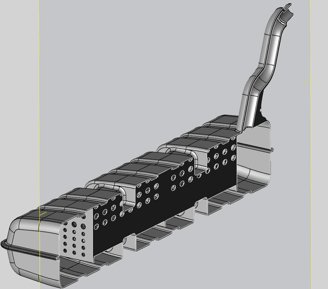 Tank with baffles