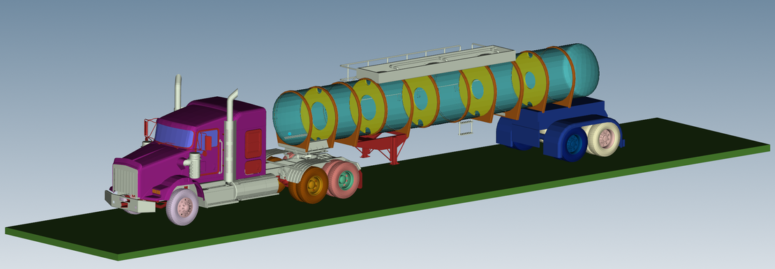 Tank with baffles